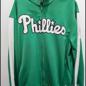 Green Phillies Zip-Up Jacket